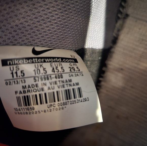 Nike Flight 13 Mid Deep Royal Atomic Red - Picture 9 of 10